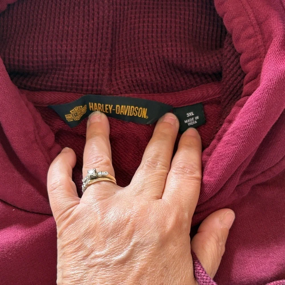 Gently Loved Harley-Davidson Maroon Unisex 1903 Collection Sweatshirt 3XL
